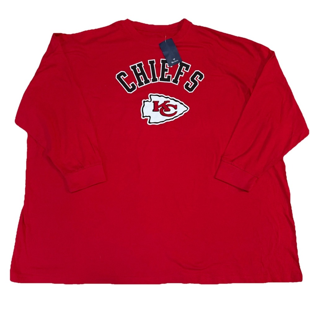NFL Proline Fanatics Kansas City Chiefs Men's 6XL Long Sleeve Shirt NWT